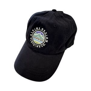 Alpine Design Clothing Co. Black Baseball Cap with Mountain Patch NWT